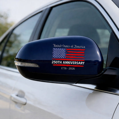 🔥 LIMITED TIME OFFER – United States Of America 250th Anniversary Patriotic UV DTF 3D Car Decal