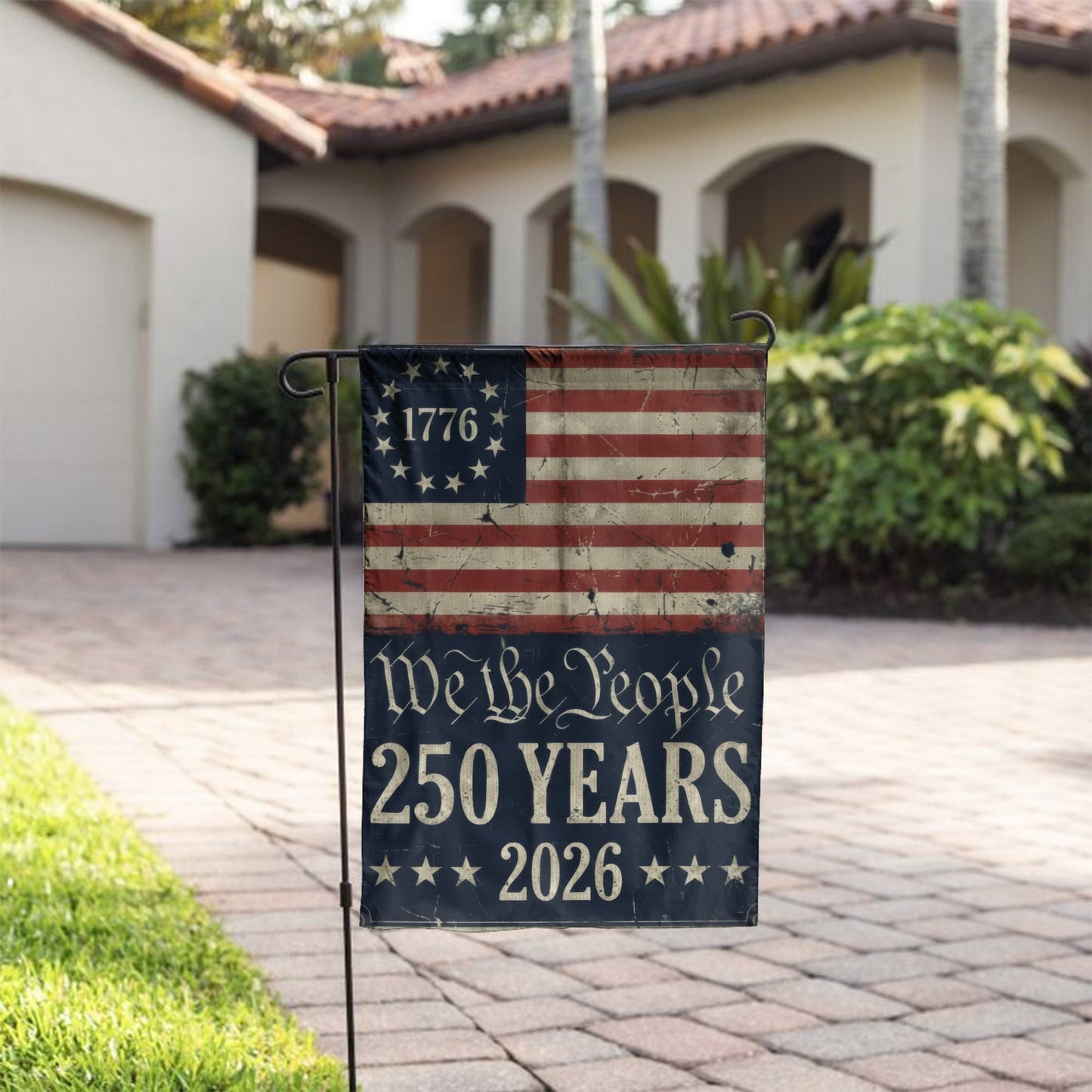 American Flag 250th Anniversary - We The People 1776-2026 Patriotic Decor