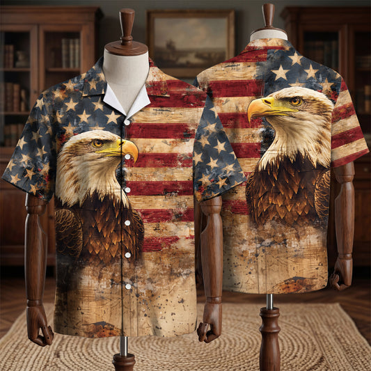 250th Anniversary Of The United States Independence Day Chest Pocket Holiday Hawaiian Shirt