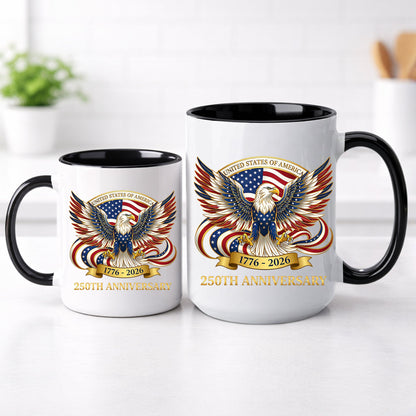 United States of America 250th Anniversary Eagle Crest Coffee Mug