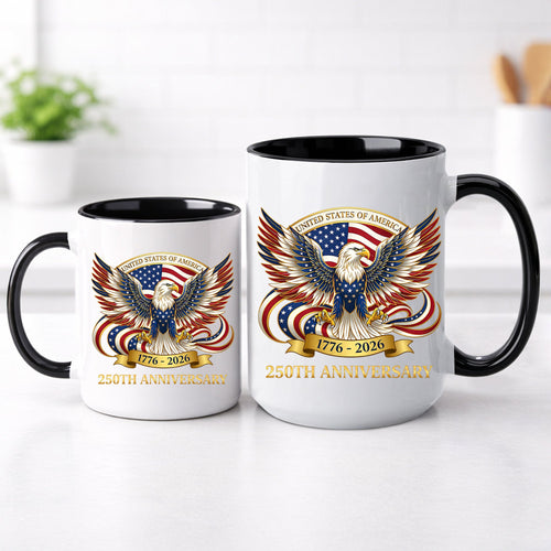 United States of America 250th Anniversary Eagle Crest Coffee Mug
