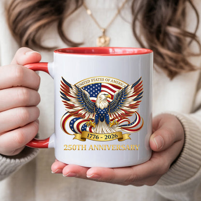 United States of America 250th Anniversary Eagle Crest Coffee Mug