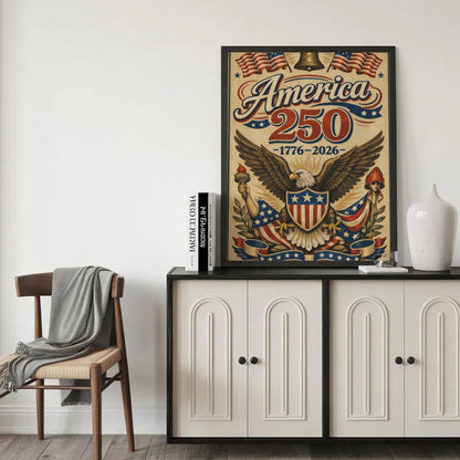 Semiquincentennial Heritage Eagle Wall Art Poster/Canvas