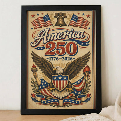 Semiquincentennial Heritage Eagle Wall Art Poster/Canvas