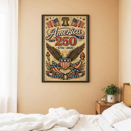 Semiquincentennial Heritage Eagle Wall Art Poster/Canvas