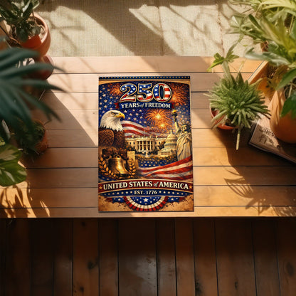 American Pride 250 – Liberty Bell & Eagle Poster/Canvas