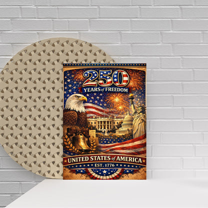 American Pride 250 – Liberty Bell & Eagle Poster/Canvas