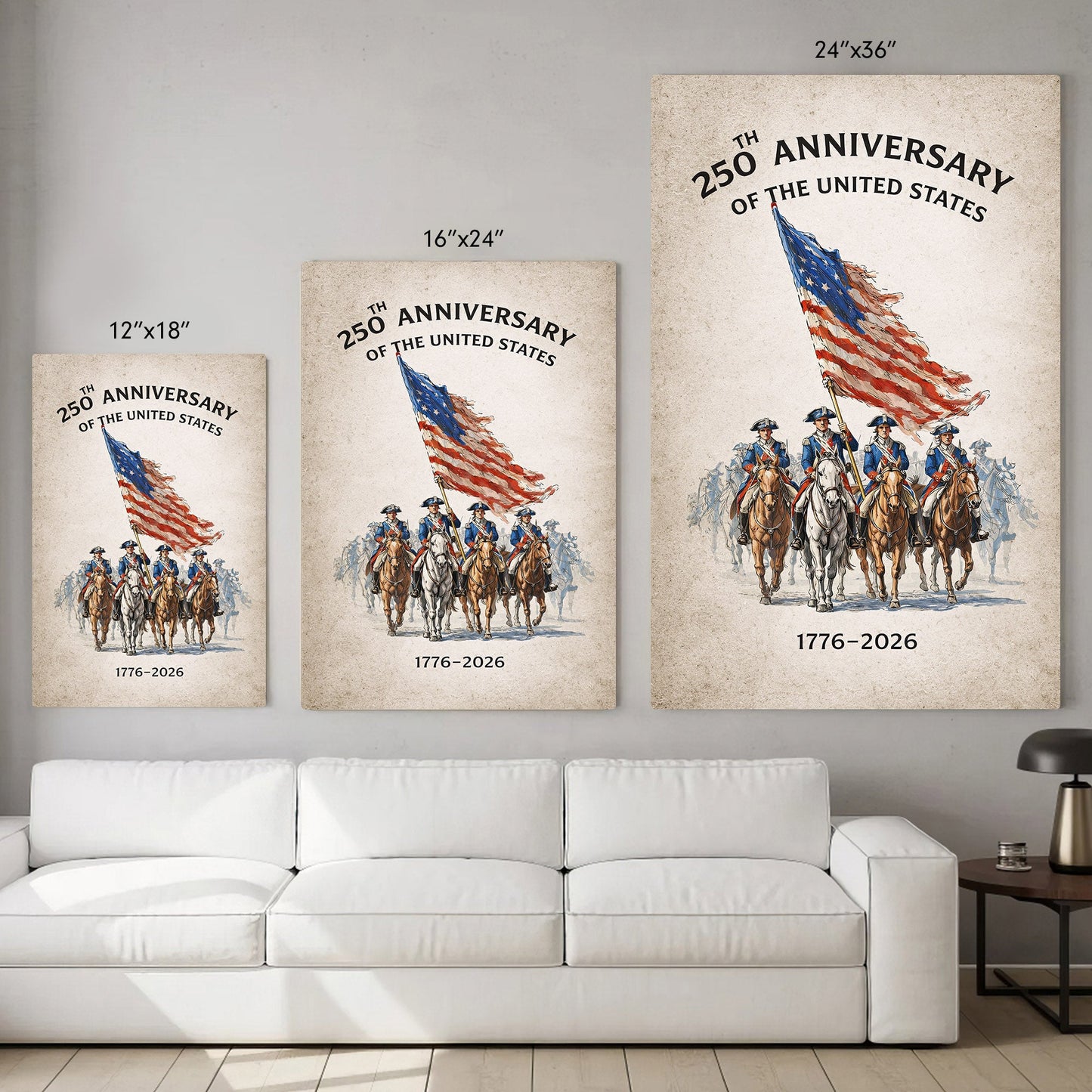 Revolutionary Riders 1776–2026 Poster/Canvas