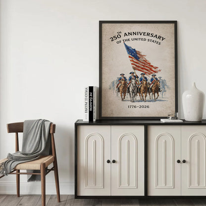 Revolutionary Riders 1776–2026 Poster/Canvas