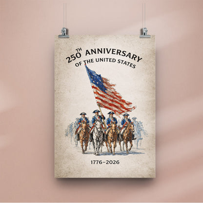Revolutionary Riders 1776–2026 Poster/Canvas