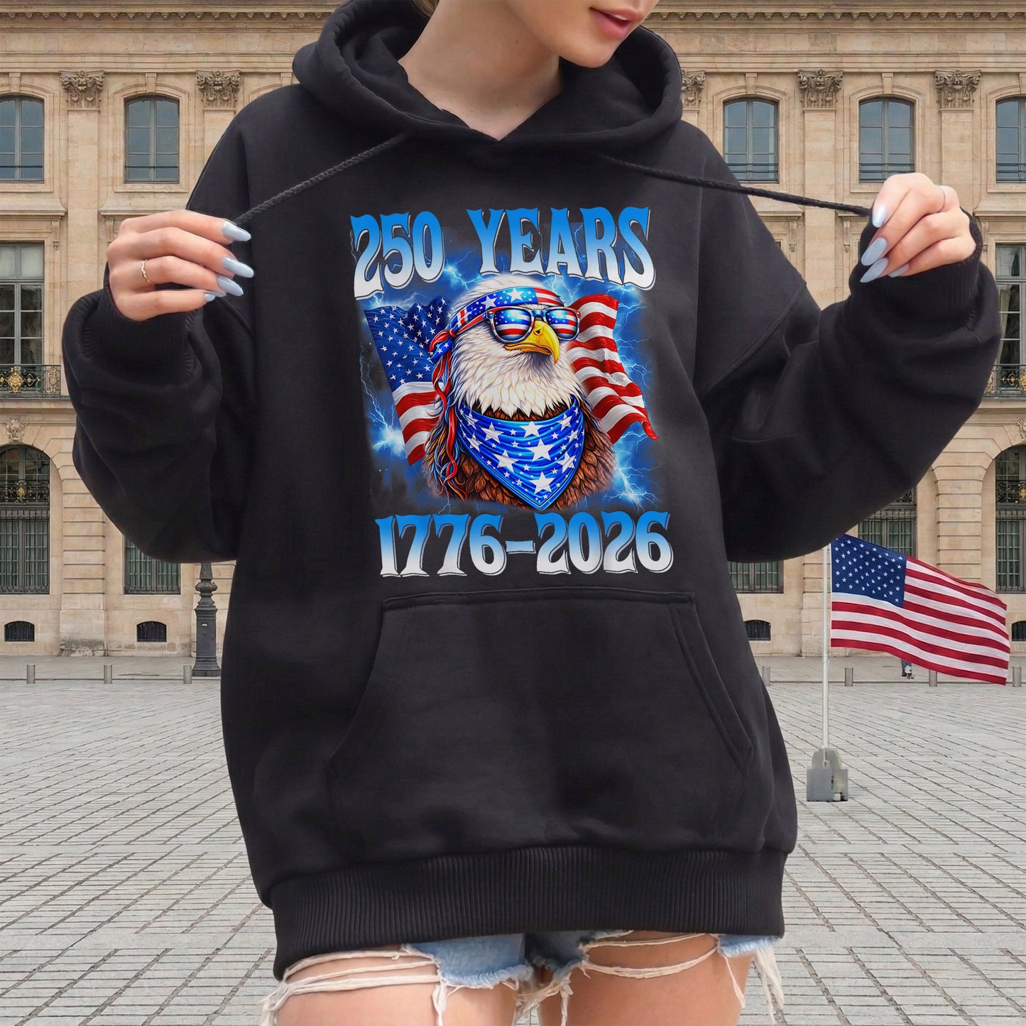 Patriot We The People T-Shirt | 250 Years of America 1776 2026 Tee - Two Sides