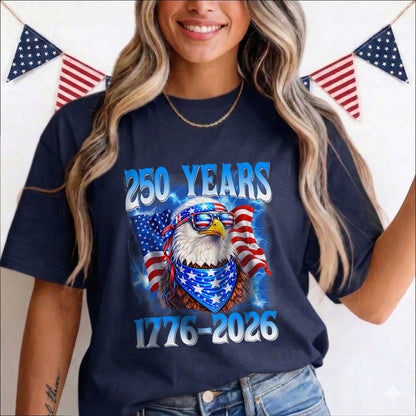 Patriot We The People T-Shirt | 250 Years of America 1776 2026 Tee - Two Sides