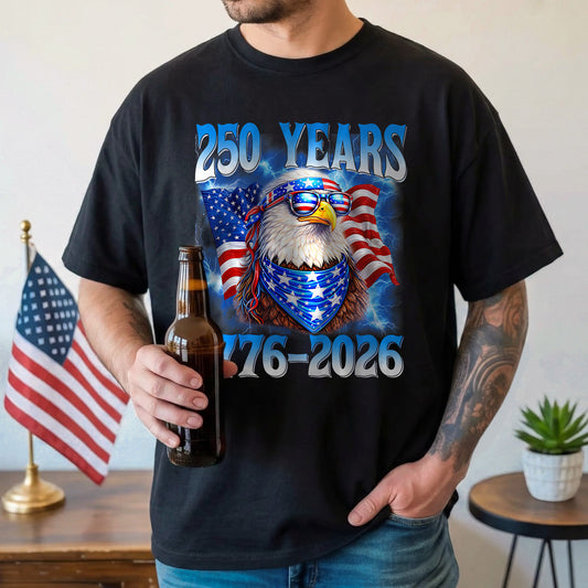 Patriot We The People T-Shirt | 250 Years of America 1776 2026 Tee - Two Sides