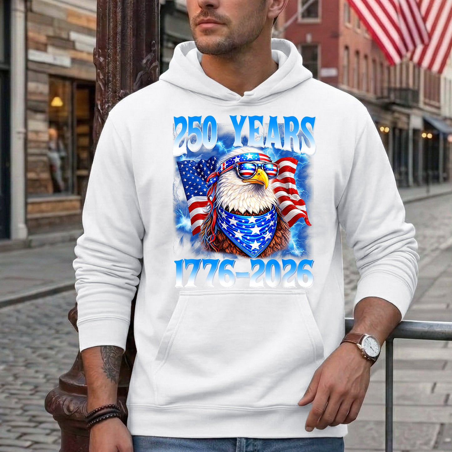 Patriot We The People T-Shirt | 250 Years of America 1776 2026 Tee - Two Sides