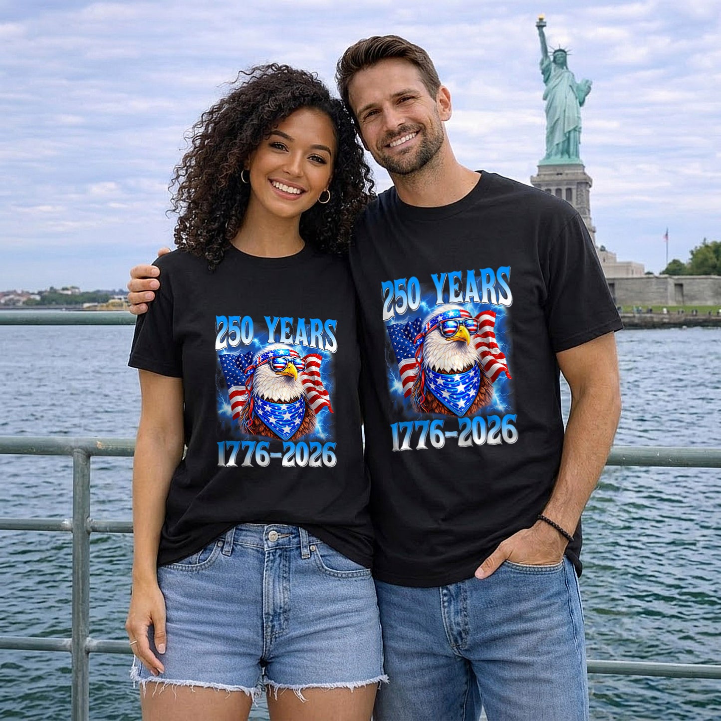 Patriot We The People T-Shirt | 250 Years of America 1776 2026 Tee - Two Sides