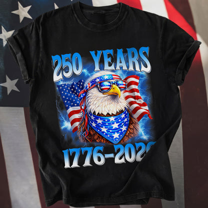 Patriot We The People T-Shirt | 250 Years of America 1776 2026 Tee - Two Sides