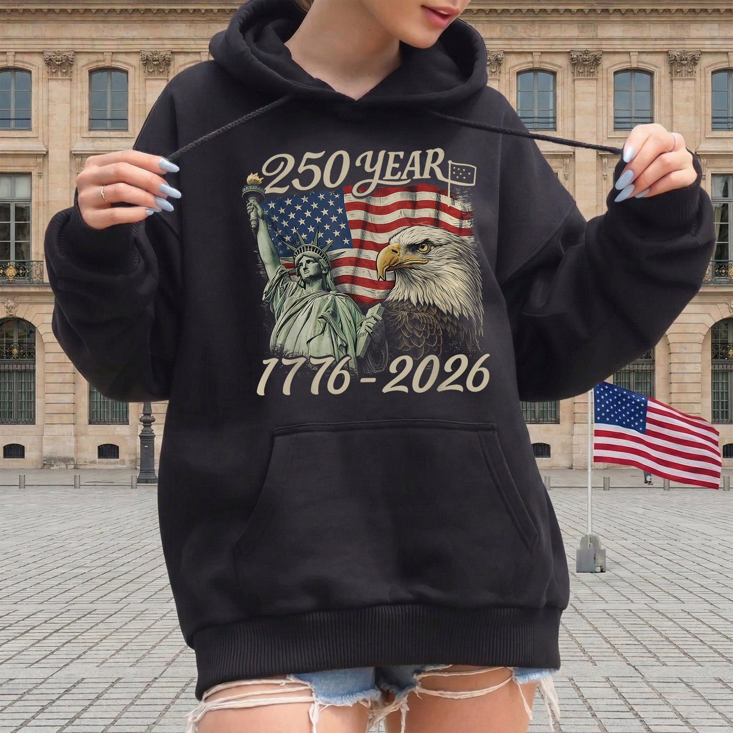 Happy 250 Years Birthday USA Shirt | Patriotic 4th of July 1776–2026 T-Shirt