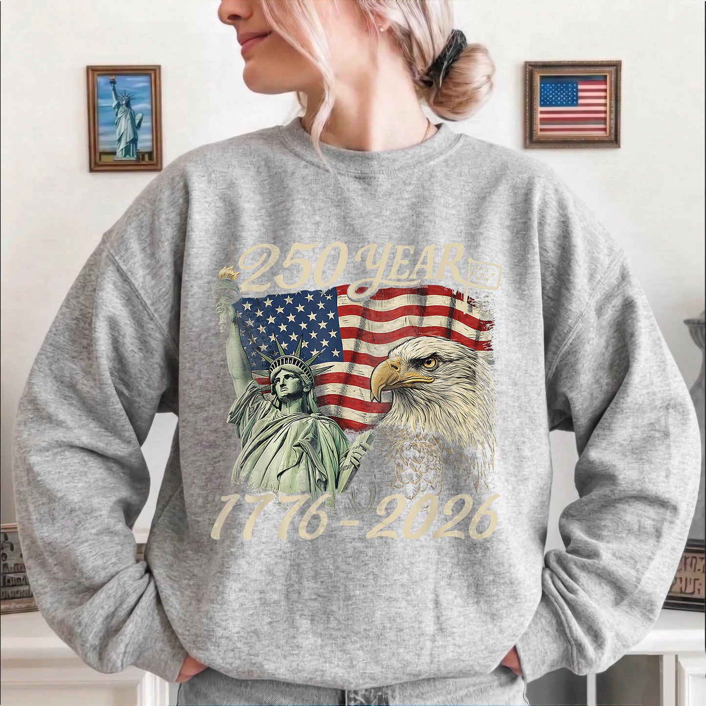 Happy 250 Years Birthday USA Shirt | Patriotic 4th of July 1776–2026 T-Shirt