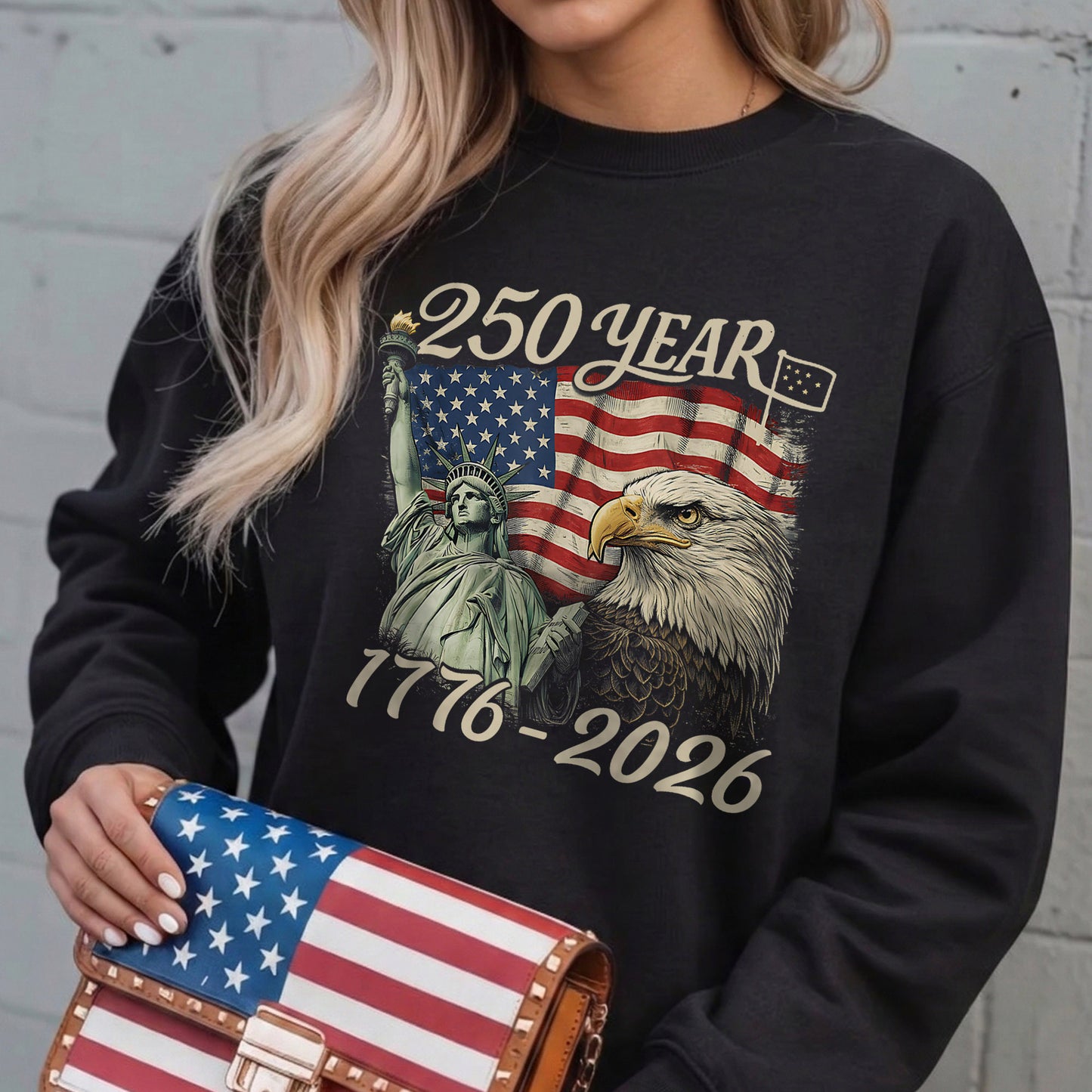 Happy 250 Years Birthday USA Shirt | Patriotic 4th of July 1776–2026 T-Shirt