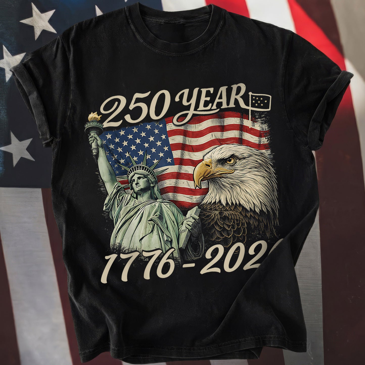 Happy 250 Years Birthday USA Shirt | Patriotic 4th of July 1776–2026 T-Shirt