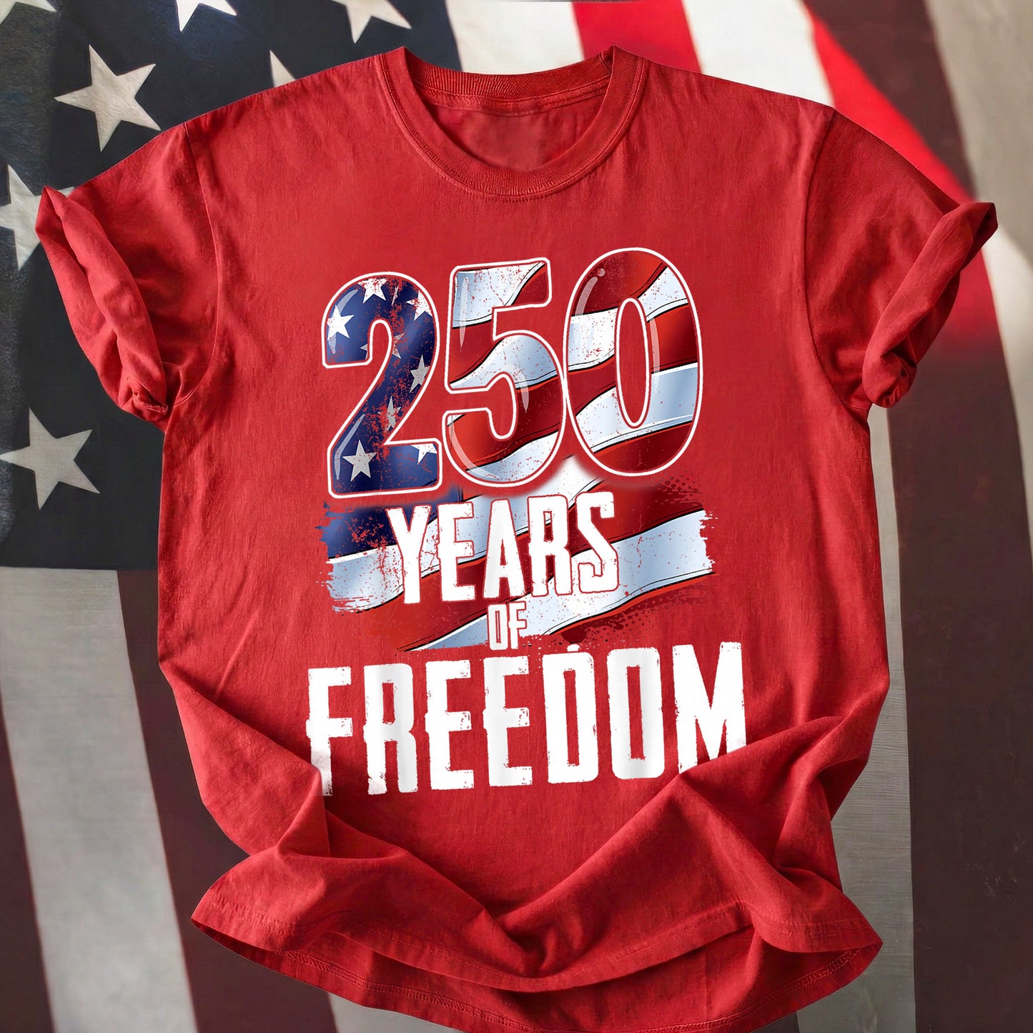 Happy 250 Years Birthday USA Shirt | Patriotic 4th of July 1776–2026 T-Shirt