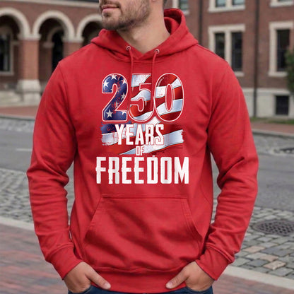 Happy 250 Years Birthday USA Shirt | Patriotic 4th of July 1776–2026 T-Shirt