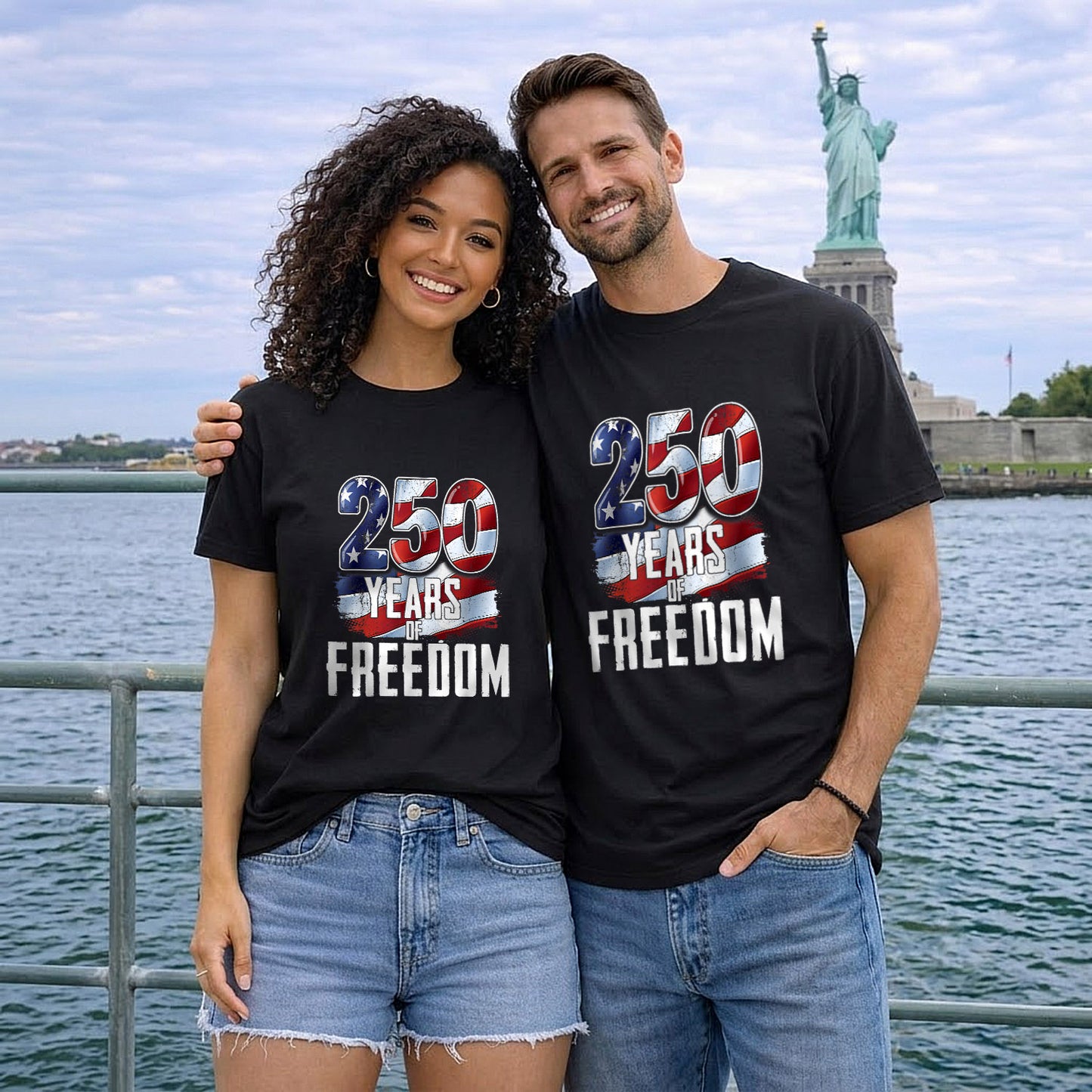 Happy 250 Years Birthday USA Shirt | Patriotic 4th of July 1776–2026 T-Shirt