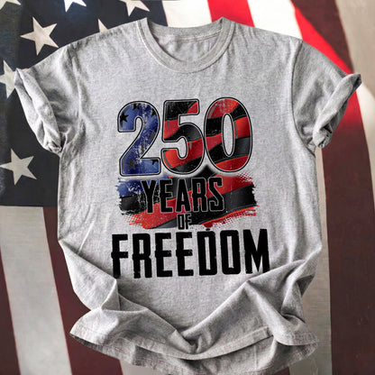 Happy 250 Years Birthday USA Shirt | Patriotic 4th of July 1776–2026 T-Shirt
