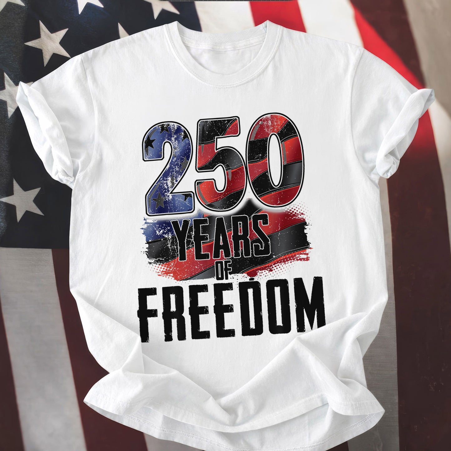 Happy 250 Years Birthday USA Shirt | Patriotic 4th of July 1776–2026 T-Shirt