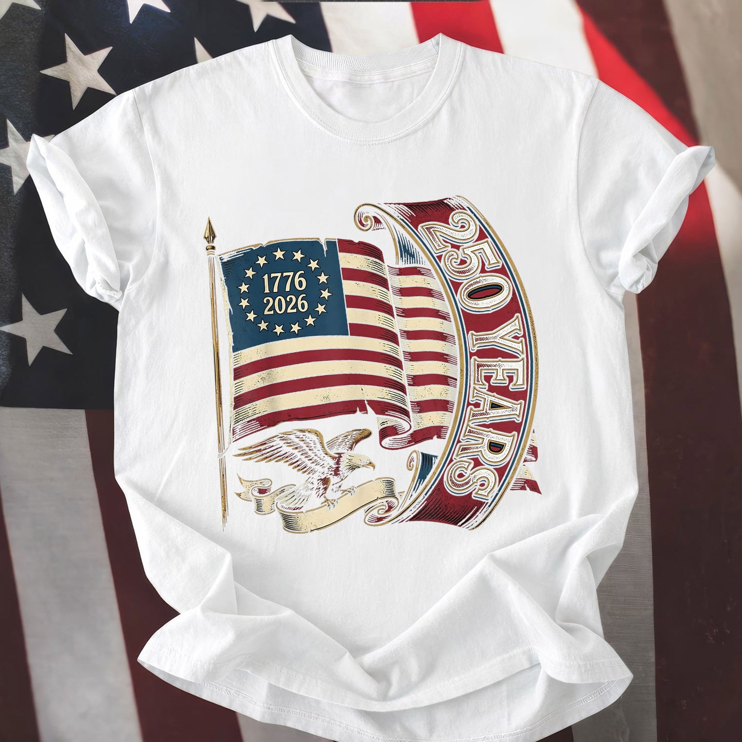 Happy 250 Years Birthday USA Shirt | Patriotic 4th of July 1776–2026 T-Shirt