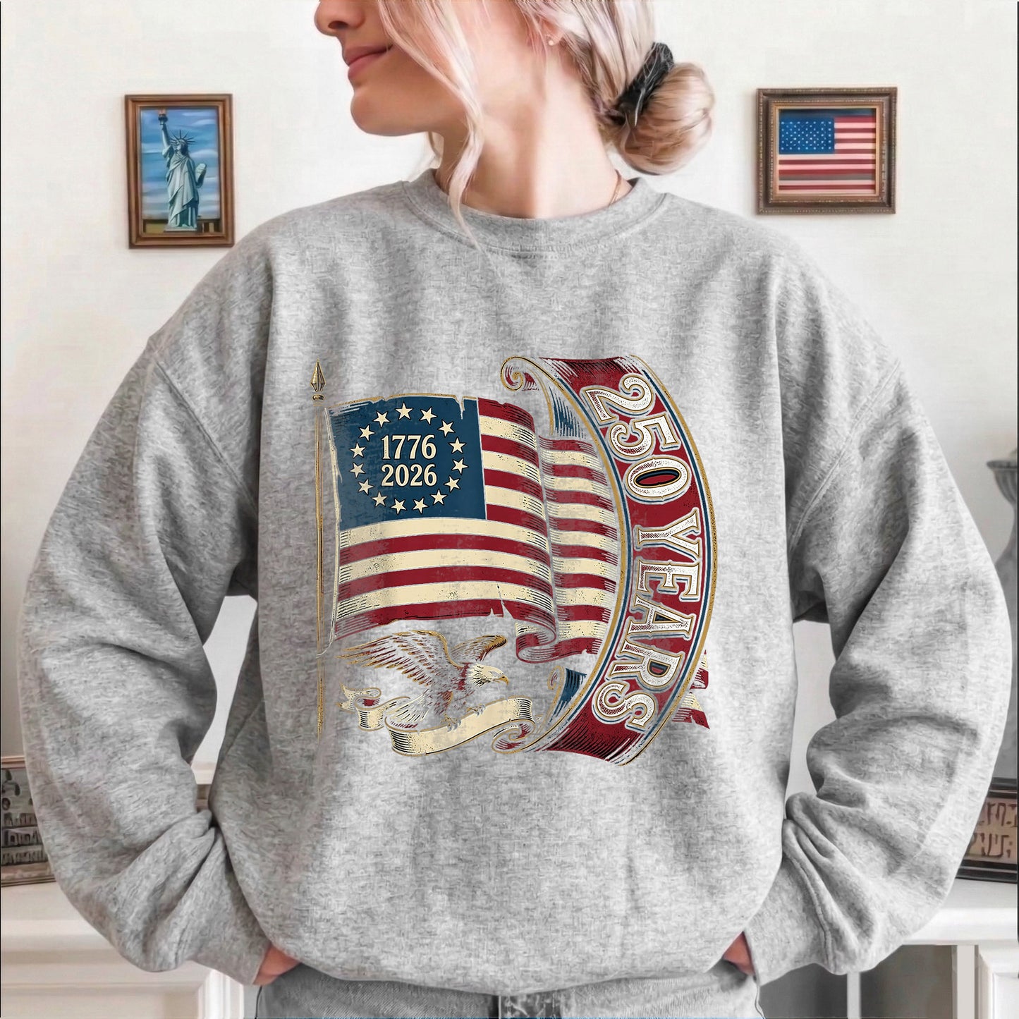 Happy 250 Years Birthday USA Shirt | Patriotic 4th of July 1776–2026 T-Shirt