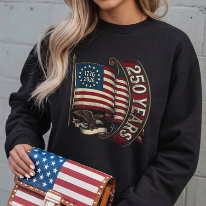 Happy 250 Years Birthday USA Shirt | Patriotic 4th of July 1776–2026 T-Shirt
