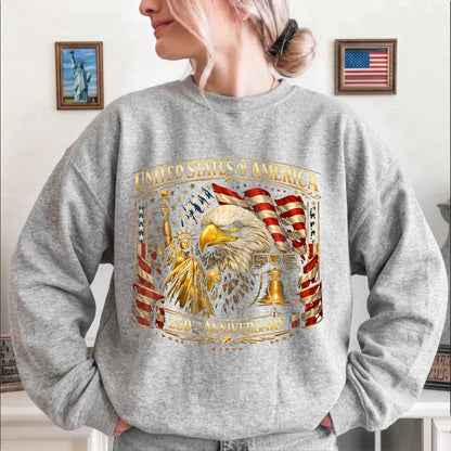 Happy 250 Years Birthday USA Shirt | Patriotic 4th of July 1776–2026 T-Shirt