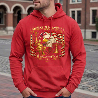 Happy 250 Years Birthday USA Shirt | Patriotic 4th of July 1776–2026 T-Shirt