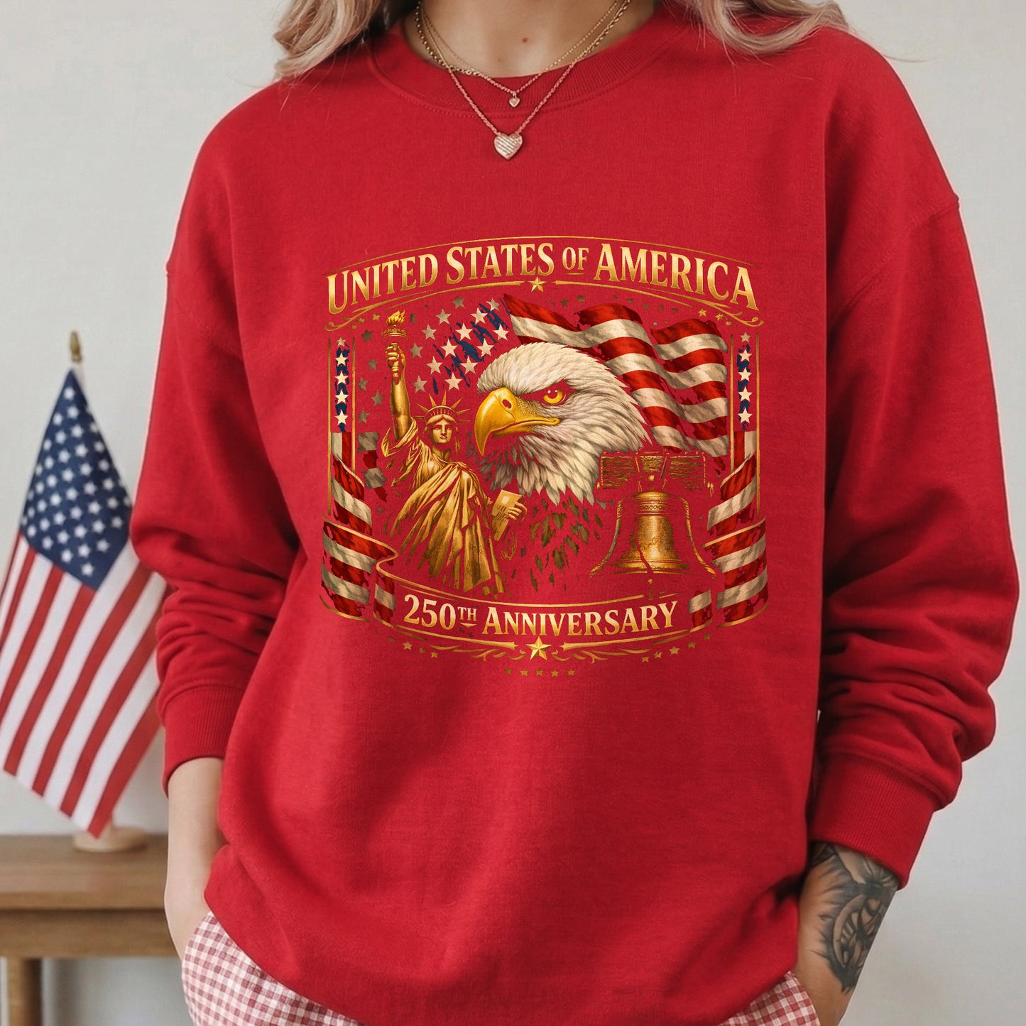 Happy 250 Years Birthday USA Shirt | Patriotic 4th of July 1776–2026 T-Shirt