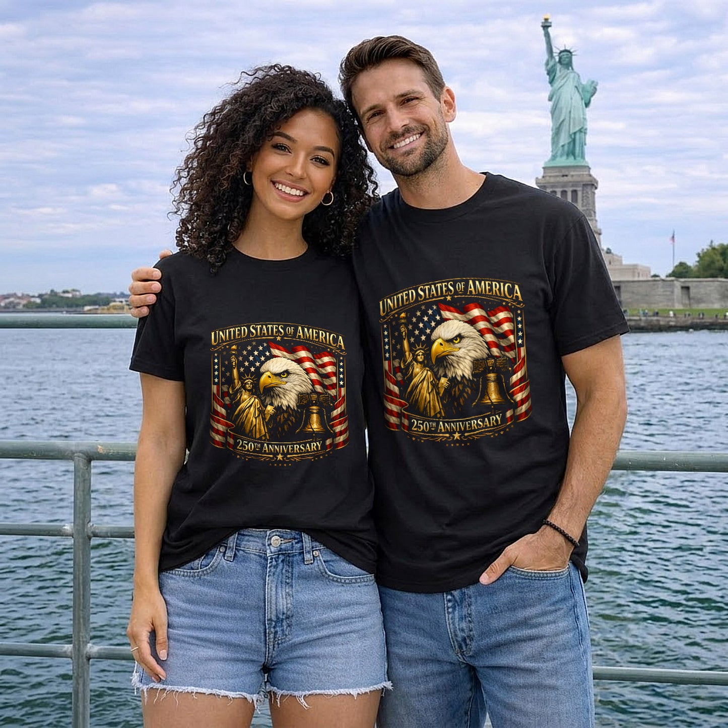 Happy 250 Years Birthday USA Shirt | Patriotic 4th of July 1776–2026 T-Shirt