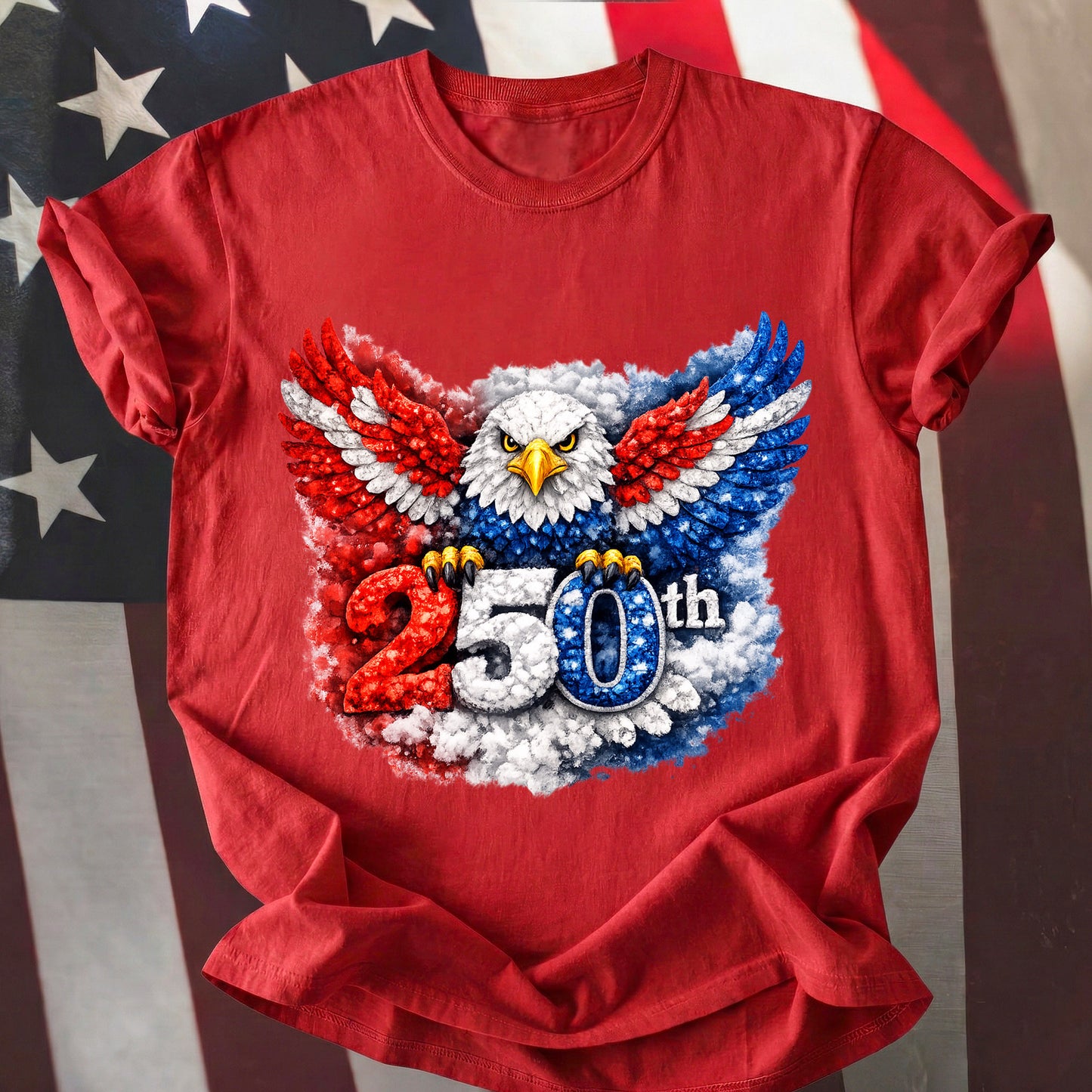 Happy 250 Years Birthday USA Shirt | Patriotic 4th of July 1776–2026 T-Shirt