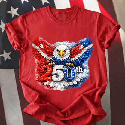 Happy 250 Years Birthday USA Shirt | Patriotic 4th of July 1776–2026 T-Shirt