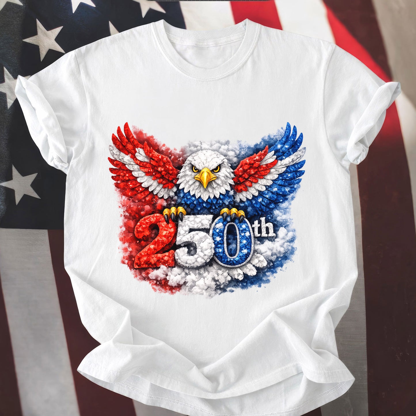 Happy 250 Years Birthday USA Shirt | Patriotic 4th of July 1776–2026 T-Shirt