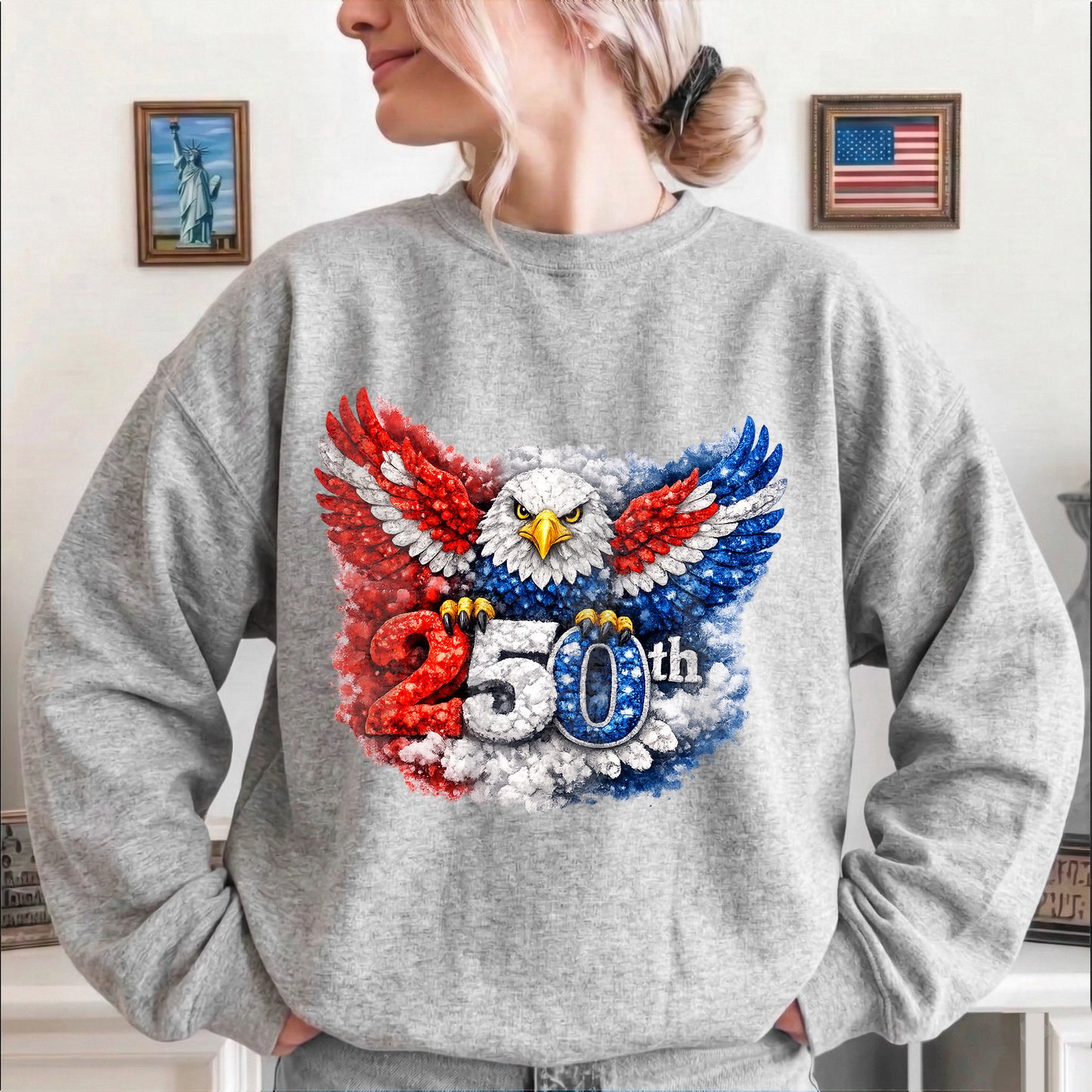 Happy 250 Years Birthday USA Shirt | Patriotic 4th of July 1776–2026 T-Shirt