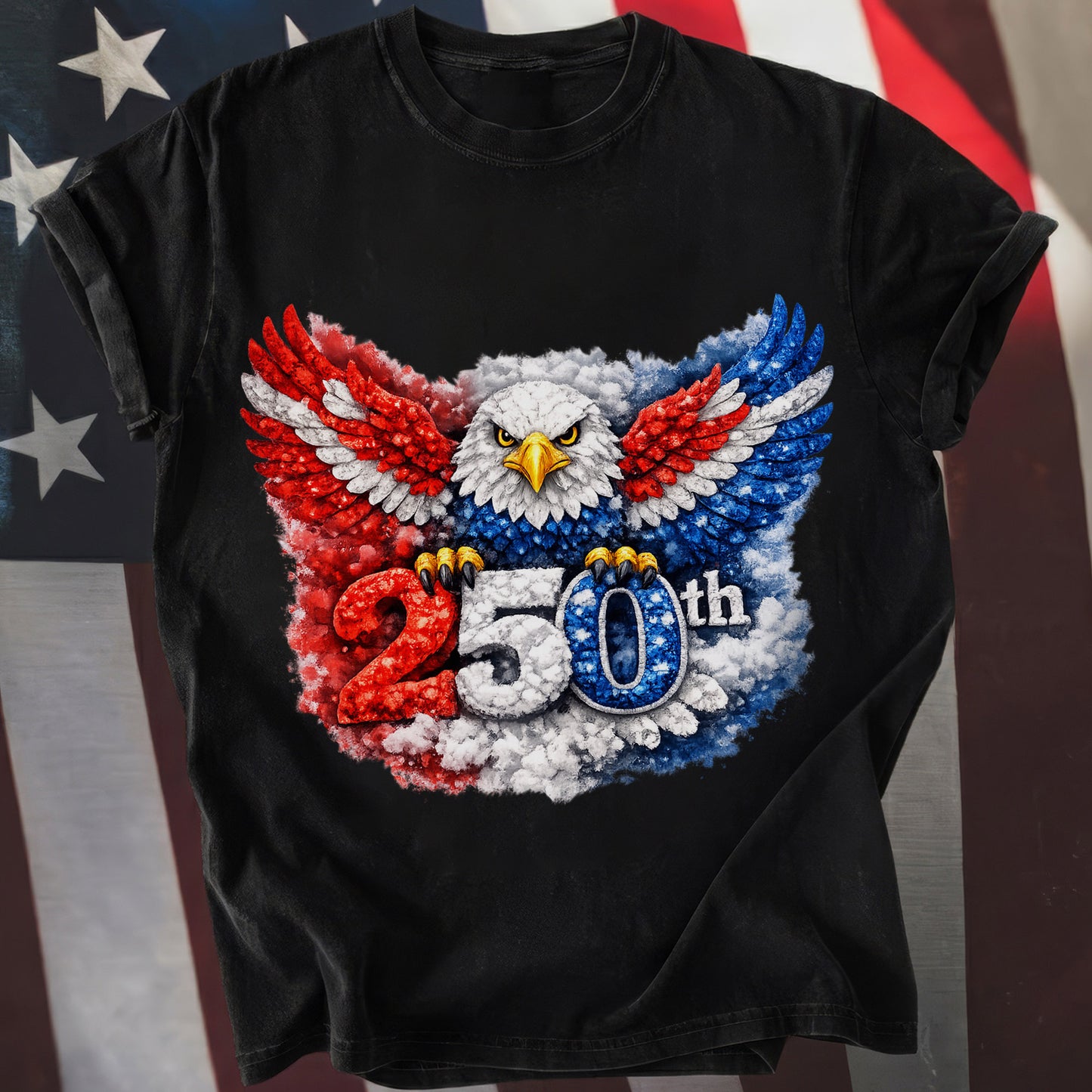 Happy 250 Years Birthday USA Shirt | Patriotic 4th of July 1776–2026 T-Shirt