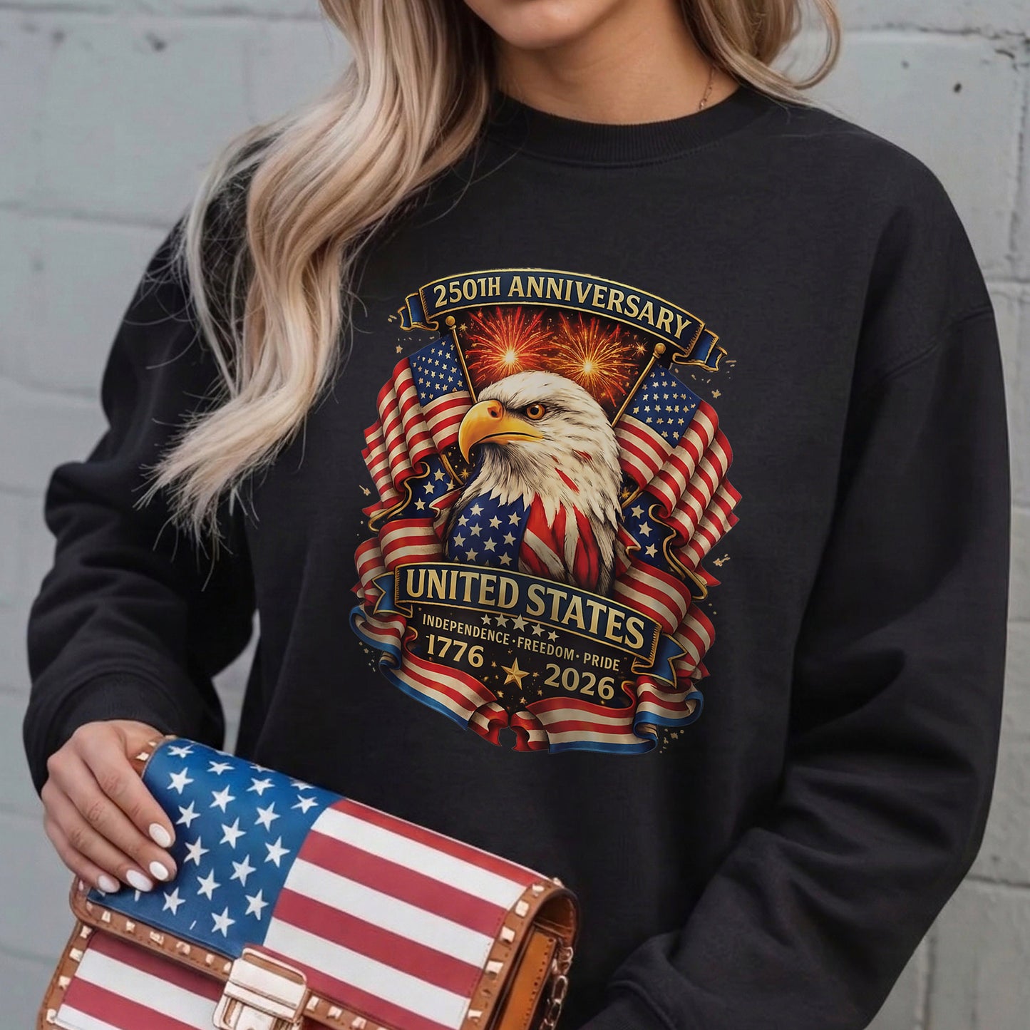 Happy 250 Years Birthday USA Shirt | Patriotic 4th of July 1776–2026 T-Shirt