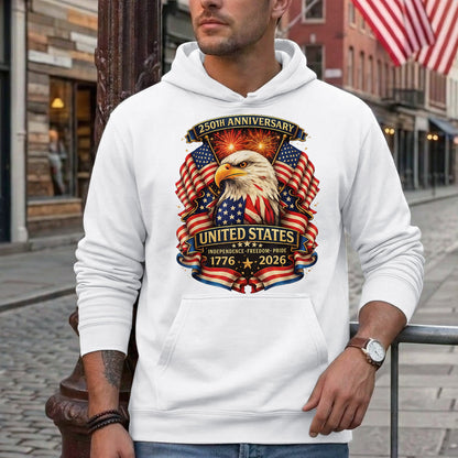 Happy 250 Years Birthday USA Shirt | Patriotic 4th of July 1776–2026 T-Shirt
