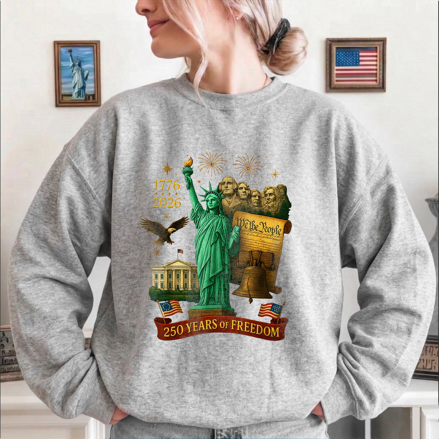 America 250th Anniversary 1776 2026 America 250 Years of Freedom Dark Shirt