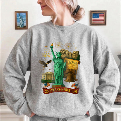 America 250th Anniversary 1776 2026 America 250 Years of Freedom Dark Shirt