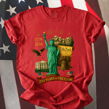 America 250th Anniversary 1776 2026 America 250 Years of Freedom Dark Shirt
