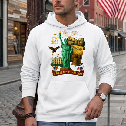 America 250th Anniversary 1776 2026 America 250 Years of Freedom Dark Shirt