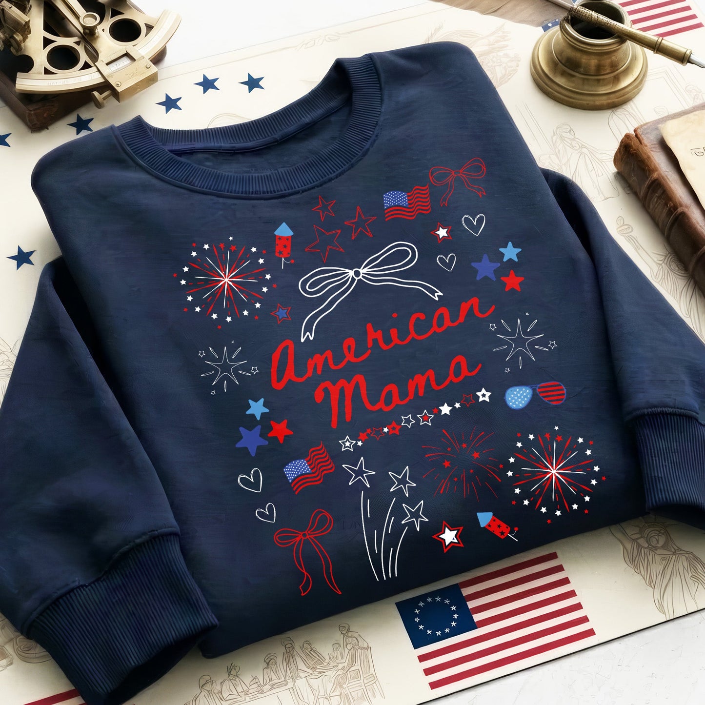 American Mama 250th Anniversary – Patriotic USA Independence Day Unisex Shirt