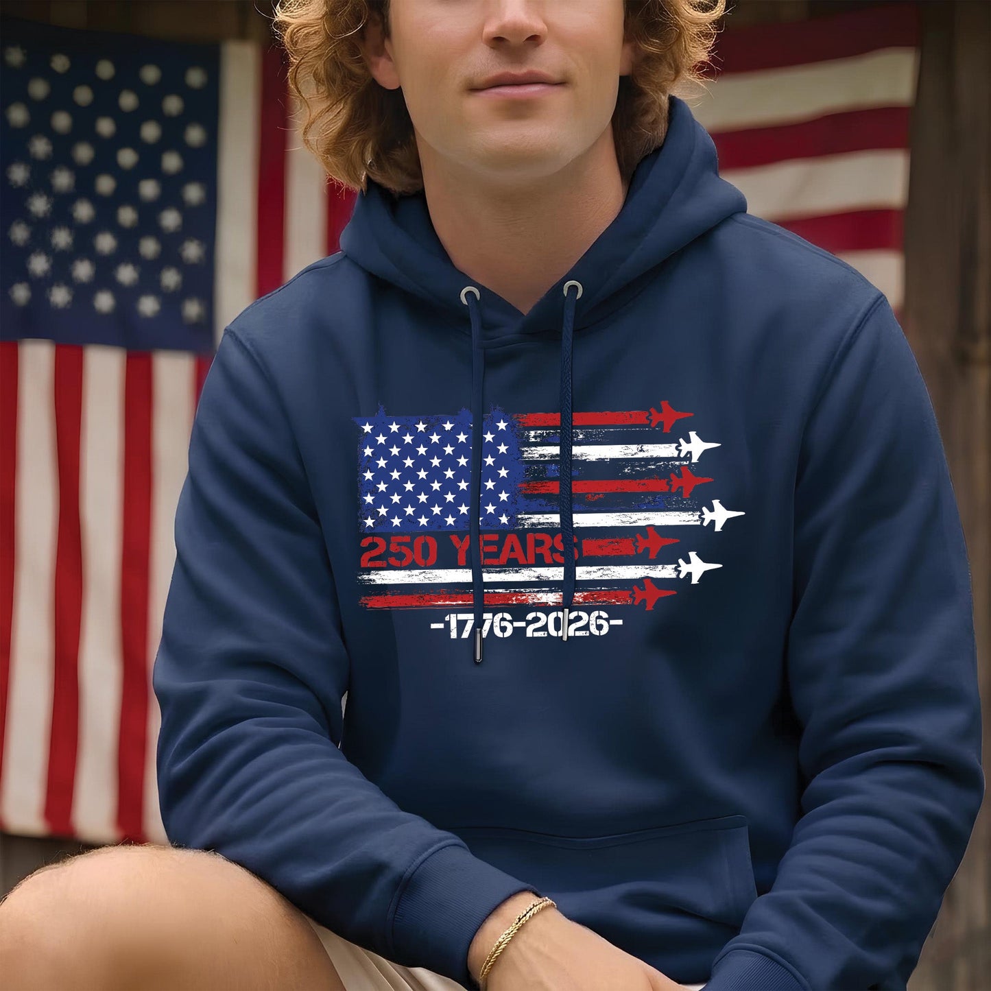 USA 250 Years Anniversary Shirt – 1776-2026 Patriotic American Flag Unisex