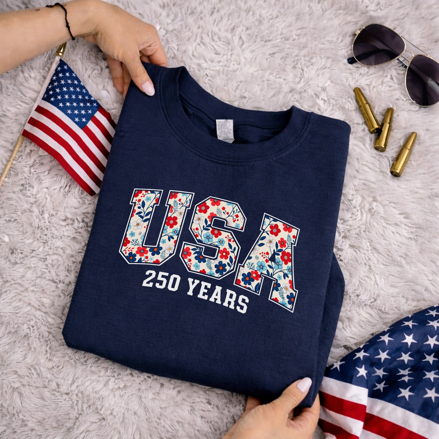 Happy 250 Years Birthday USA Shirt | Patriotic 4th of July 1776–2026 T-Shirt